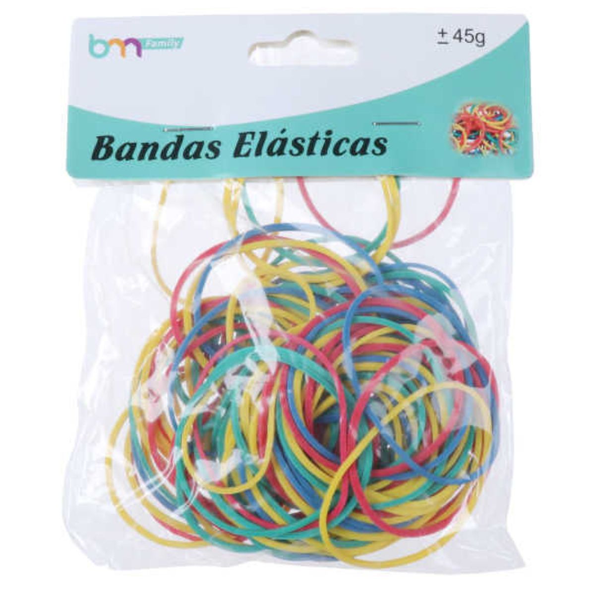 Bolsita de Elásticos de 45 g - 45 Unidades Blancos en Material Importado