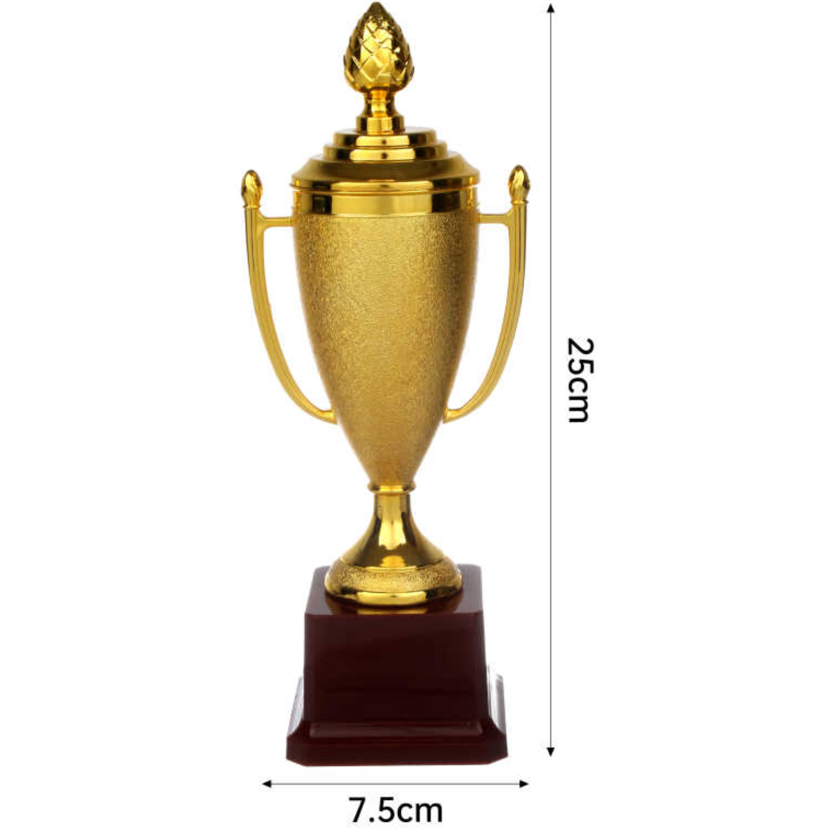 Trofeo de 7.5 cm de Diámetro y 25 cm de Altura