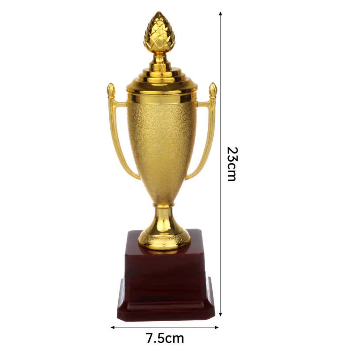 Trofeo de 7.5 cm de Diámetro y 23 cm de Altura