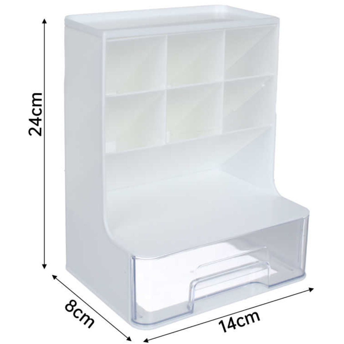 Caja de Almacenamiento con Diseño Inclinado - 24x14x18 cm - JH-6608