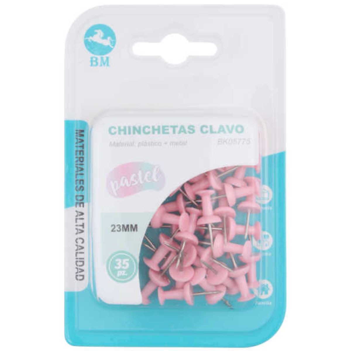 Chinchetas Pequeñas en Forma de Clavo, 35 Piezas - Ideal para Sujeción de Documentos