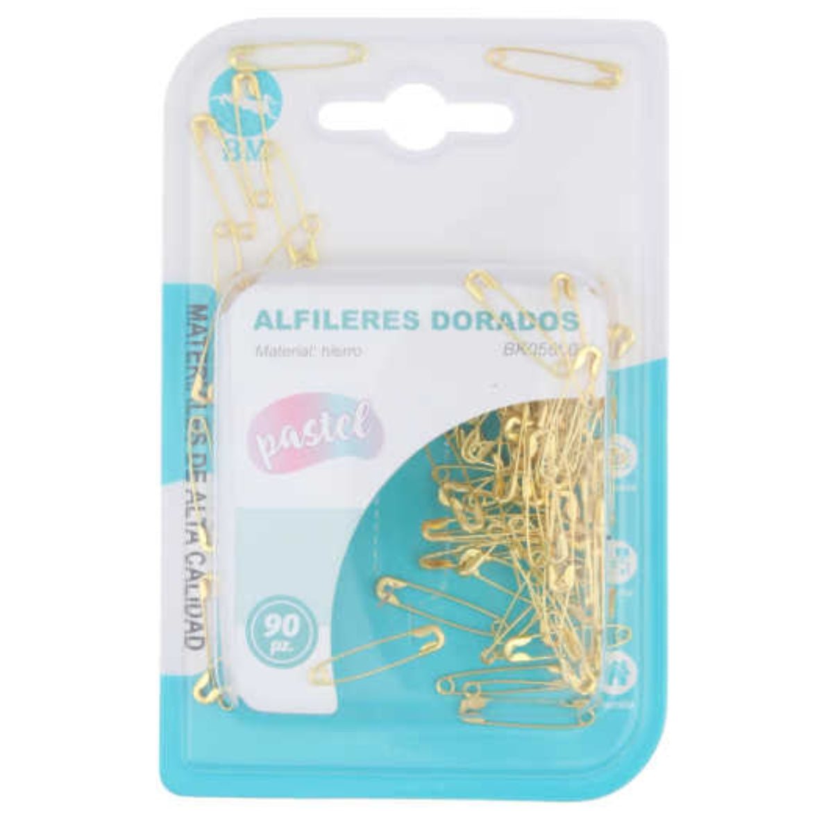 Alfileres Dorados 00#, 90 Piezas, Versátiles y Elegantes