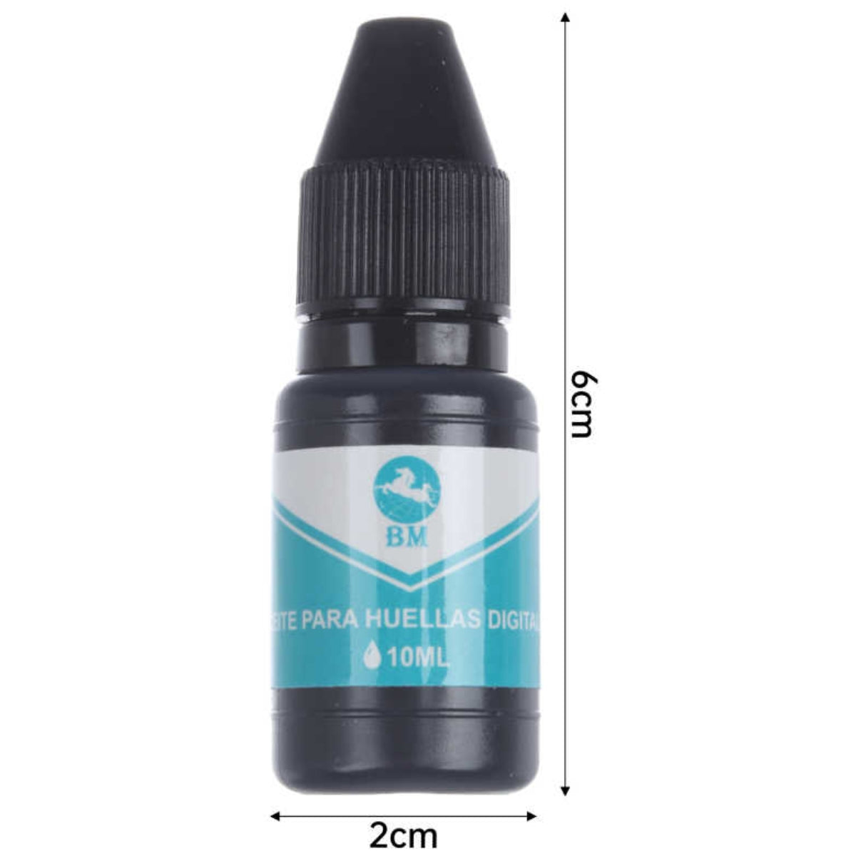 Tinta para Huellas Dactilares Negra 10ml