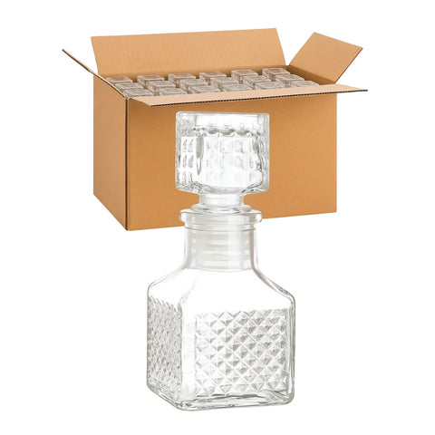 Pack de 24 Mini Licorera De 60ml Vidrio Ideal Para Whisky Bebidas Ron