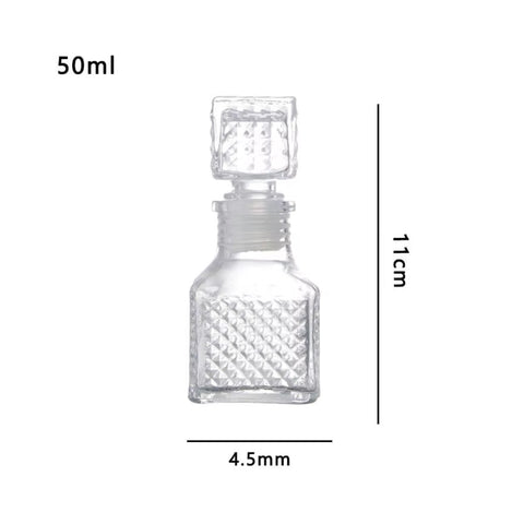 Pack de 24 Mini Licorera De 60ml Vidrio Ideal Para Whisky Bebidas Ron