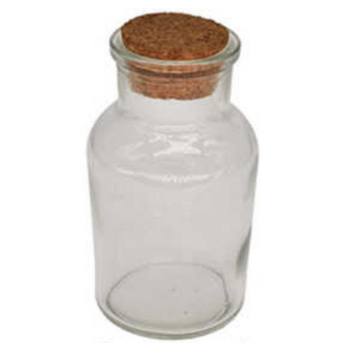 Frasco De Vidrio Con Corcho 150ml