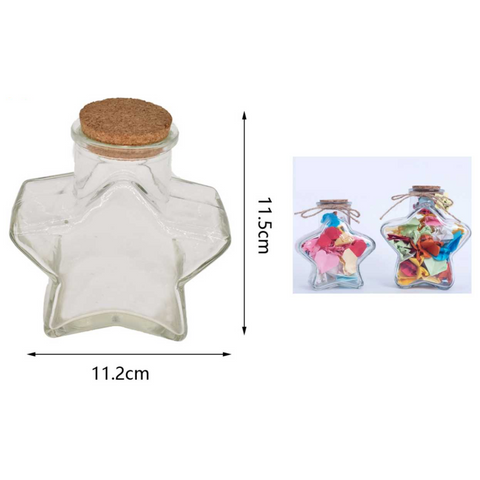 Frasco de Vidrio Estrella 11.2CM 380ml