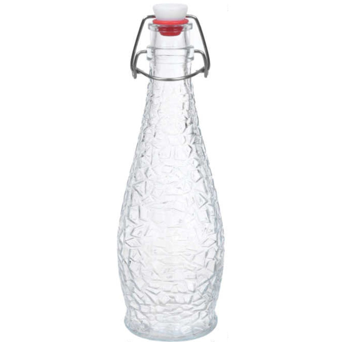 Botella de Vidrio 500ml Ice Flower Lock para Almacenaje