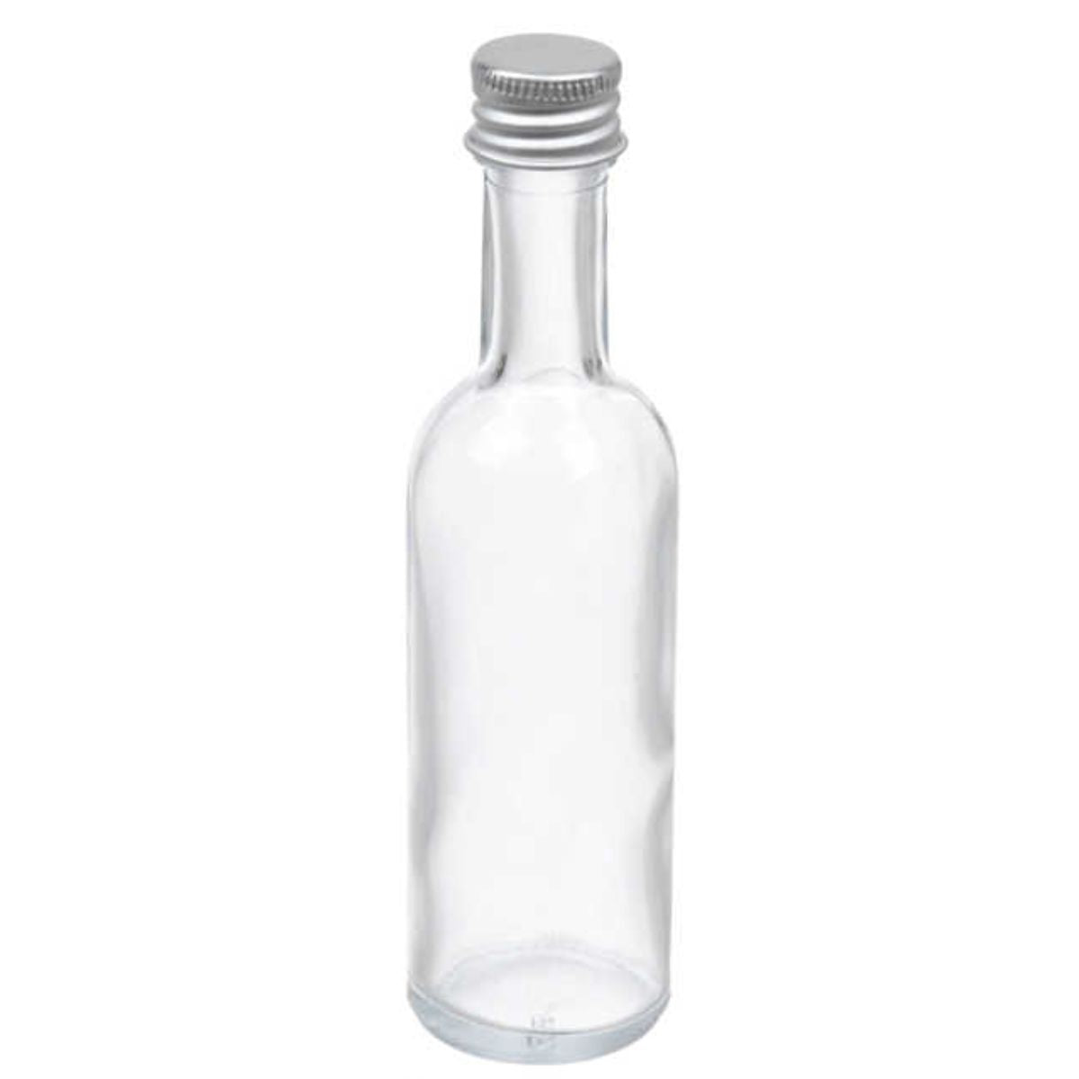 Botella de Vidrio 50ml con Cuello Alto para Licores