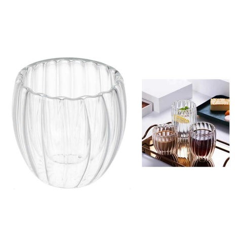 Vaso de Vidrio Doble Pared 150 ml Antitérmico