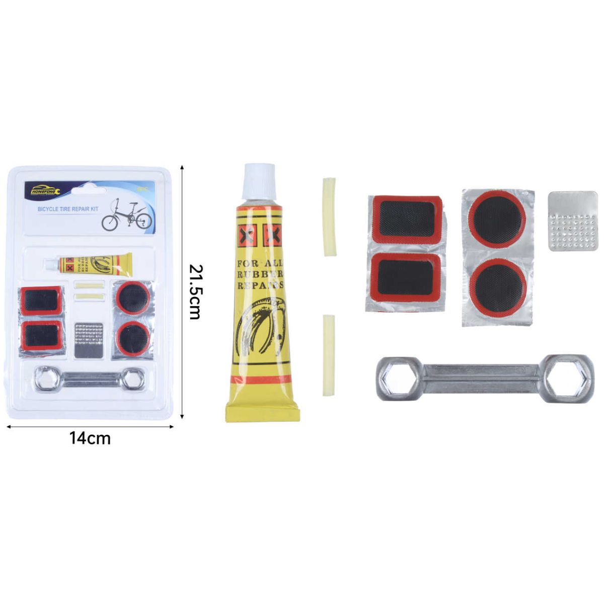 Kit de Reparación de Neumáticos para Bicicleta - HF