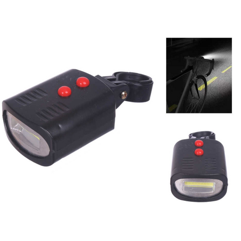 Luz de Claxon y Luz COB SF-038 para Bicicleta - Multifuncional y Brillante