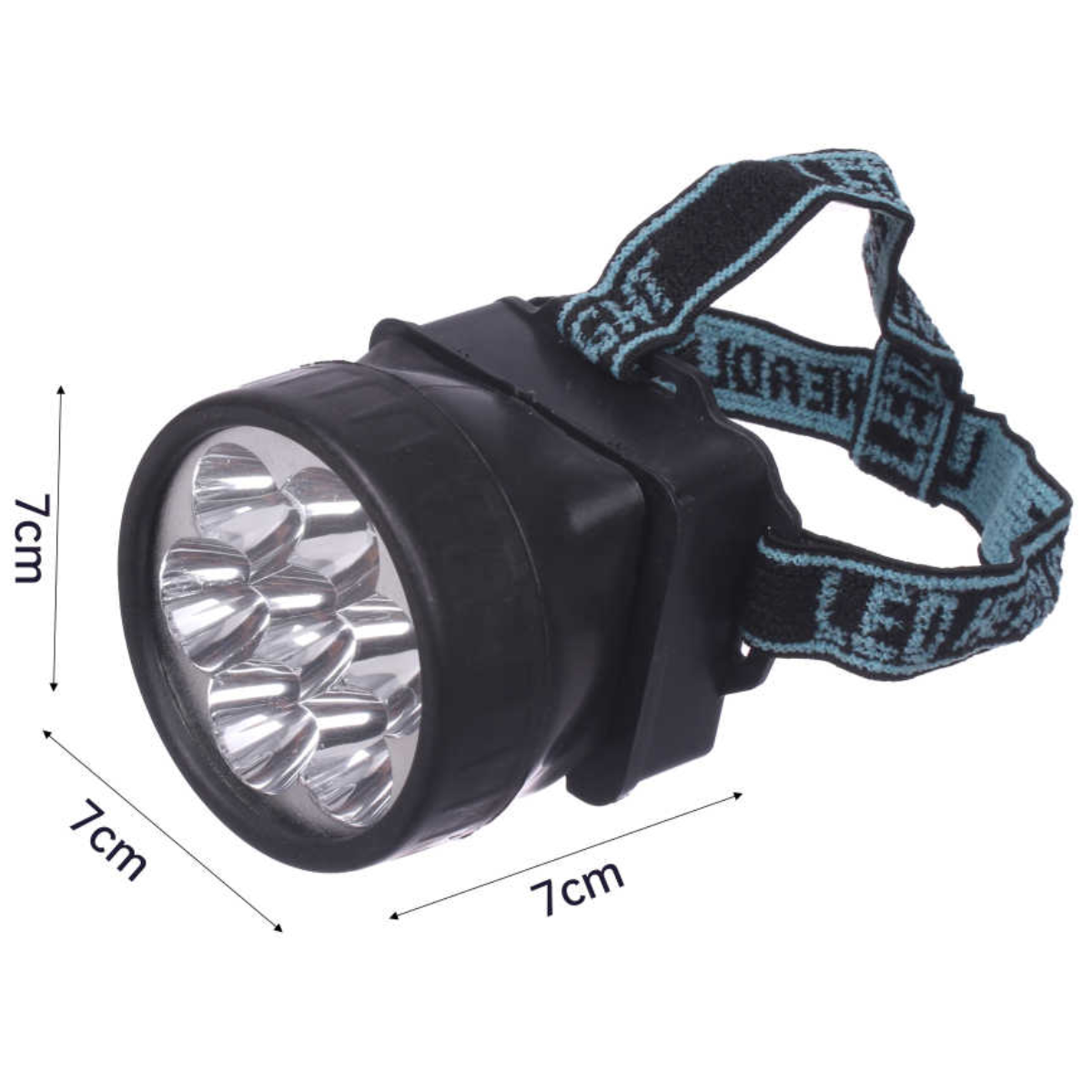 Luz Delantera para Bicicleta 7 LEDs - Doble Foco de Alta Potencia