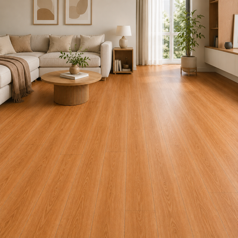 Piso Vinílico Autoadhesivo Diseño Madera Roble Miel 91,44 x 15,24 cm