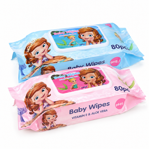 Pack 2 Toallitas Húmedas Bebé 80 un. Aloe Vera Piel Sensible