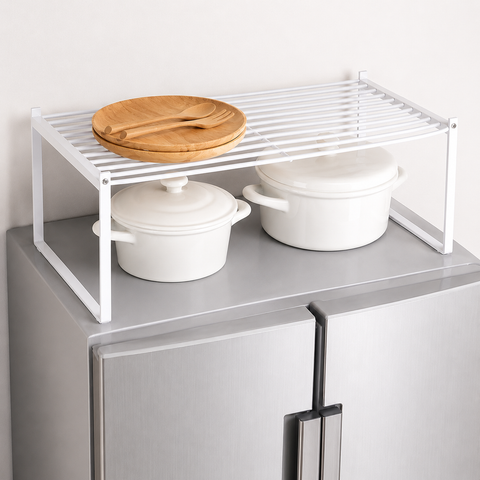 Organizador Metálico Blanco Multiuso – Cocina, Refrigerador y Baño