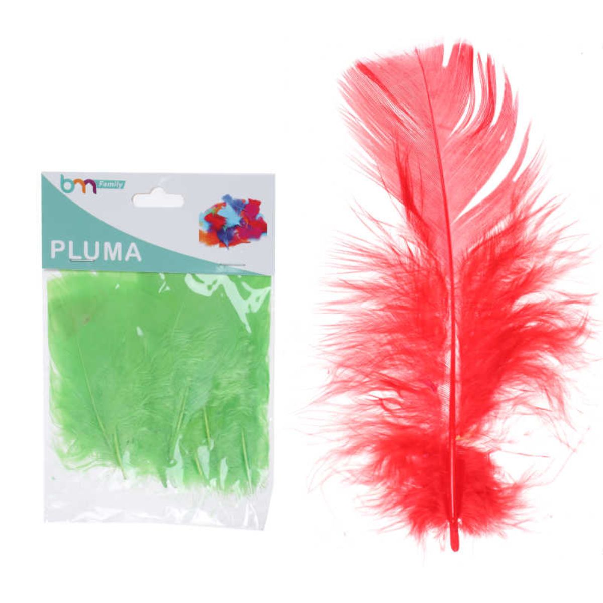 Paquete de 30 Plumas de 7-10 cm en Colores Variados