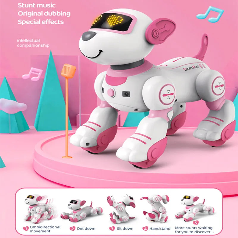 RC Robot Electronic Dog Robot Dog Stunt Walking Dancing Toy Intelligent Touch Remote Control Electric Pet for Children's Toys