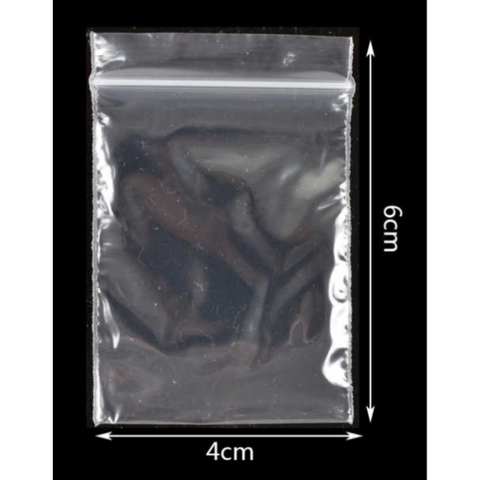 Bolsa Ziplock Hermetica 4x6Cm 80Pcs