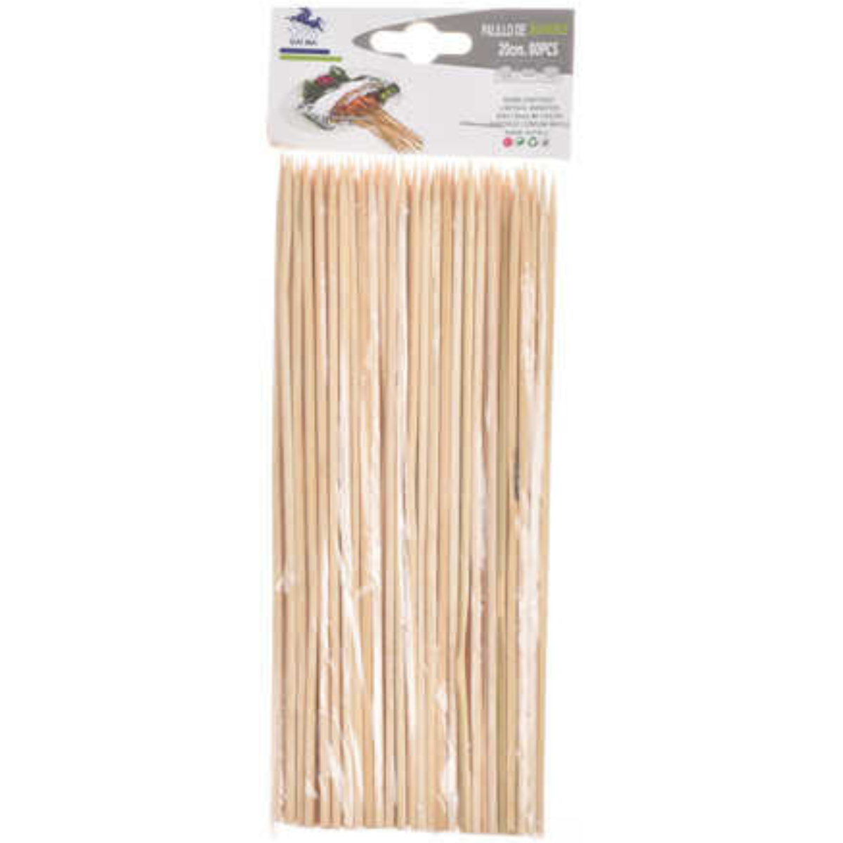 Palo De Bambu Anticuchos 4x35Cm 40Pcs