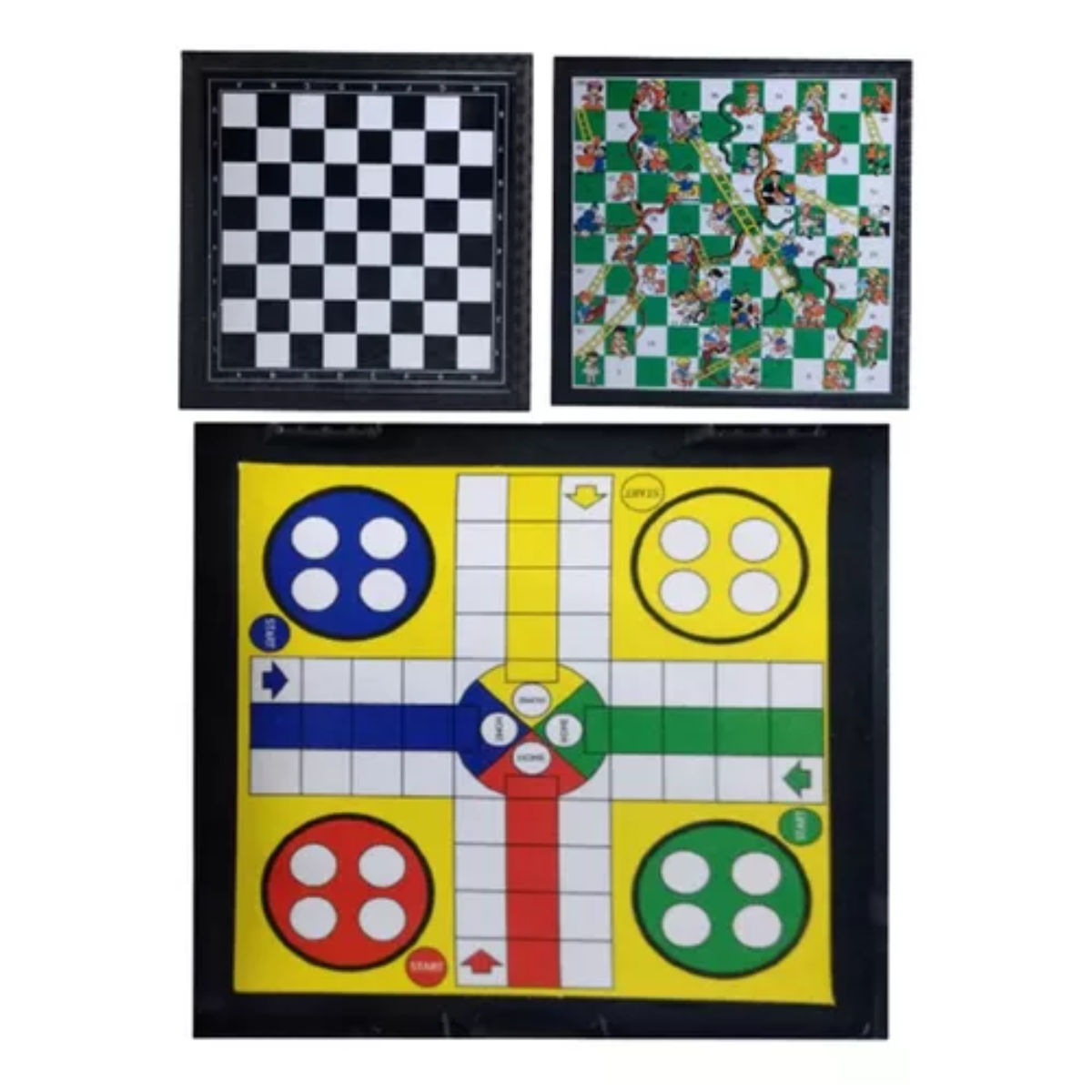 Juegos De Mesa Variados Ludo Ajedrez Serpiente Damas