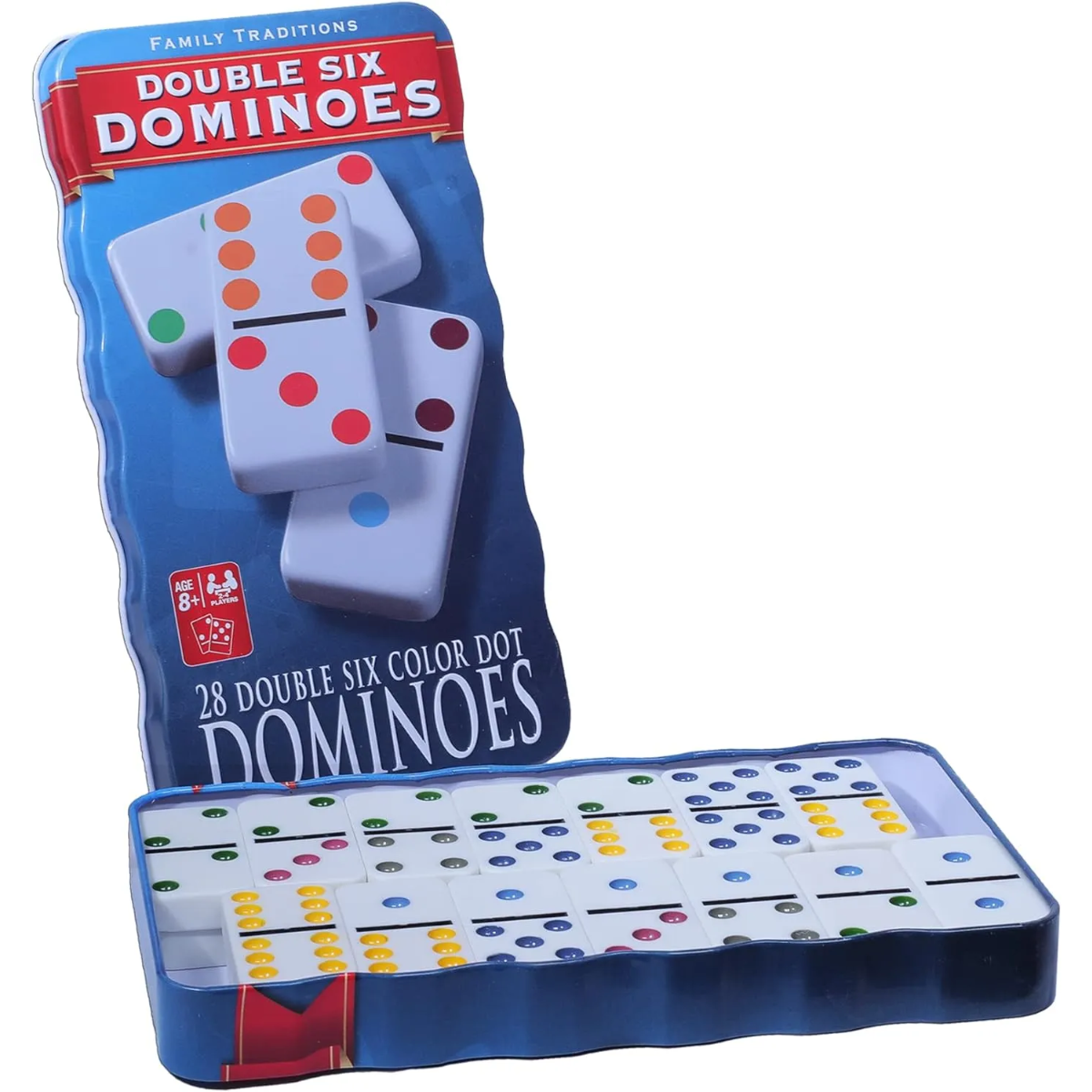 Juego De Mesa Domino Caja Metalica