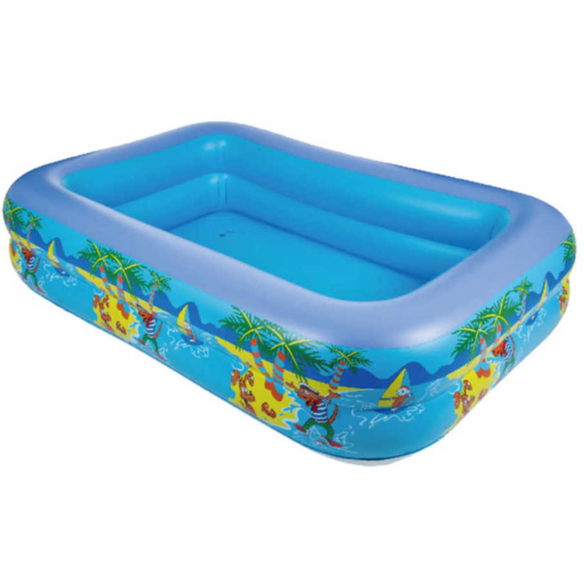 Piscina Inflable de 2.1 Metros con Dos Niveles - Espaciosa y Resistente para Exteriores