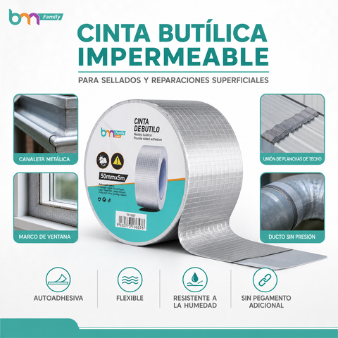 Usos y beneficios de la cinta butílica impermeable autoadhesiva