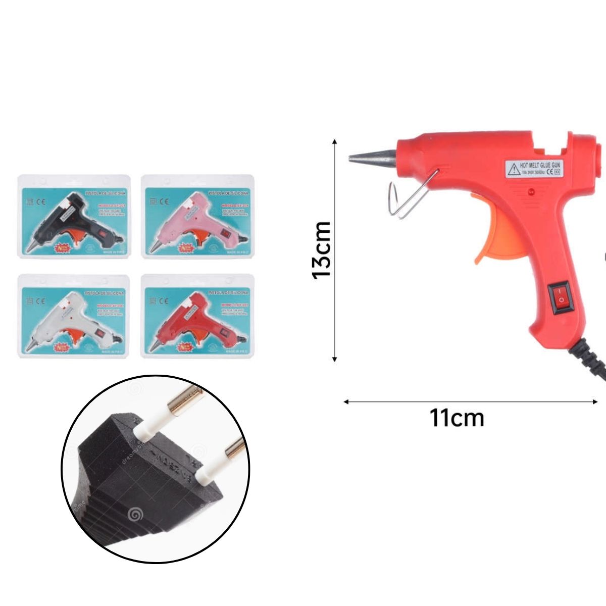 Pistola de Pegamento HL-20W - Herramienta Eléctrica para Proyectos de Manualidades