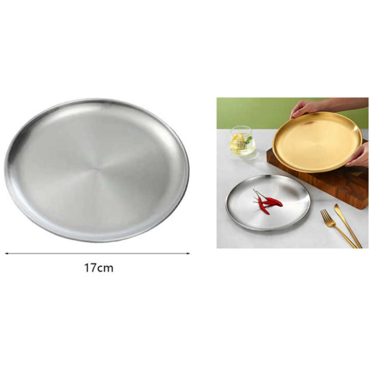 Plato para Asar de 17 cm - Ideal para Cocinar y Servir Carnes y Vegetales