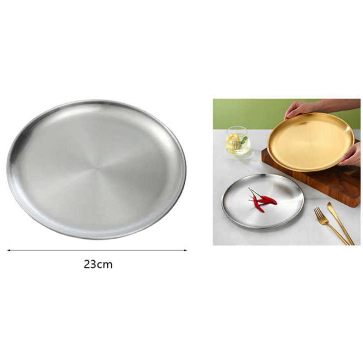 Plato para Asar de 23 cm - Ideal para Cocinar Carnes y Vegetales