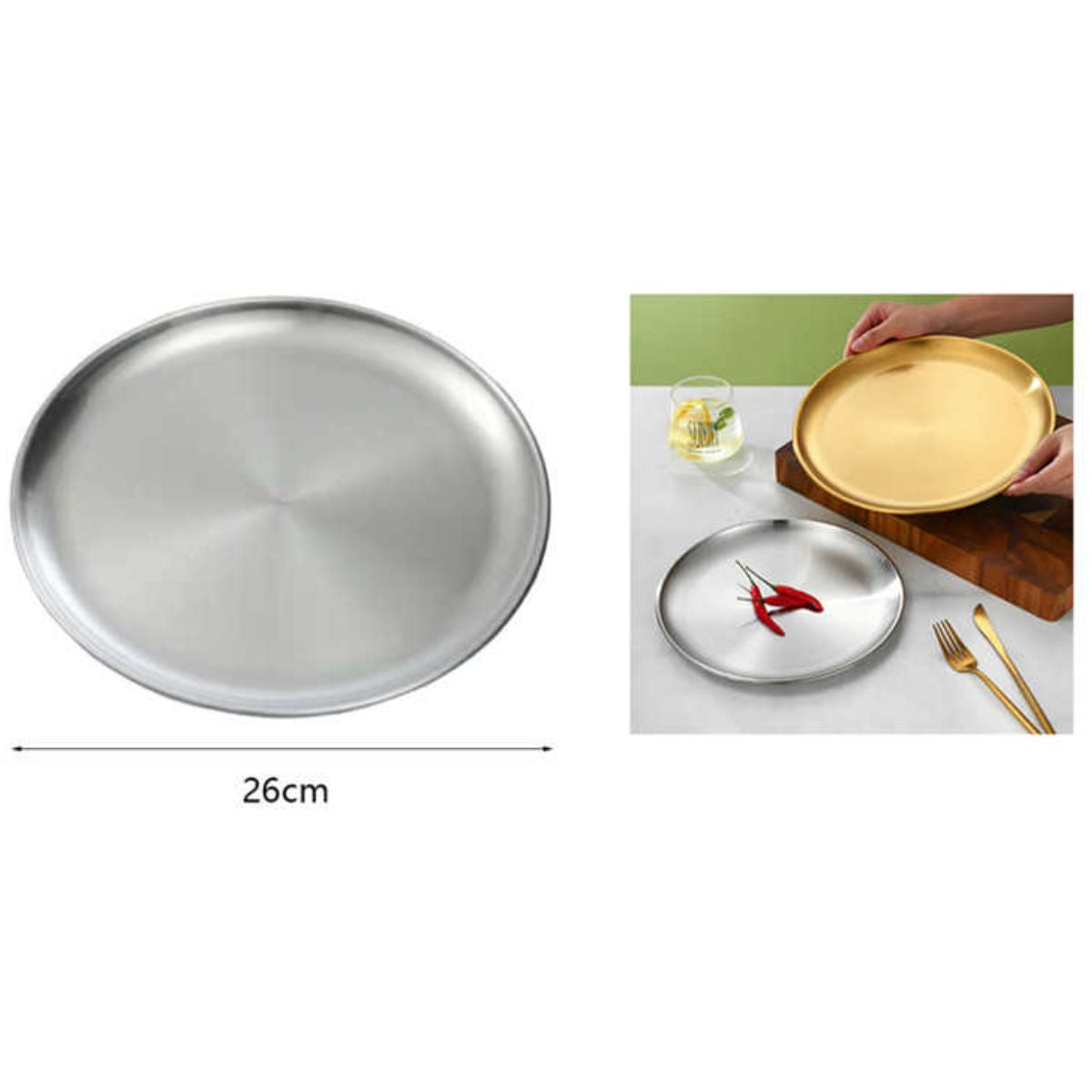 Plato para Asar de 26 cm - Ideal para Cocinar Carnes y Vegetales