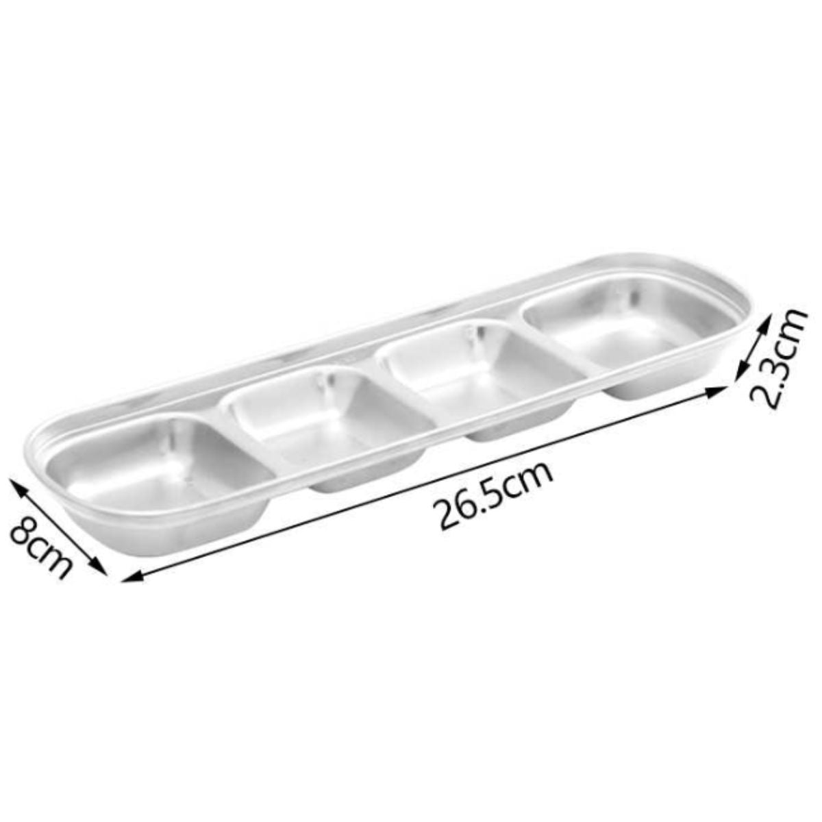 Bandeja de Cocina con 4 Separaciones para Salsa - 26 cm