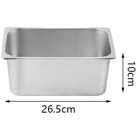 Contenedor Gastronómico con Tapa - 26.5 x 16.2 x 6.5 cm