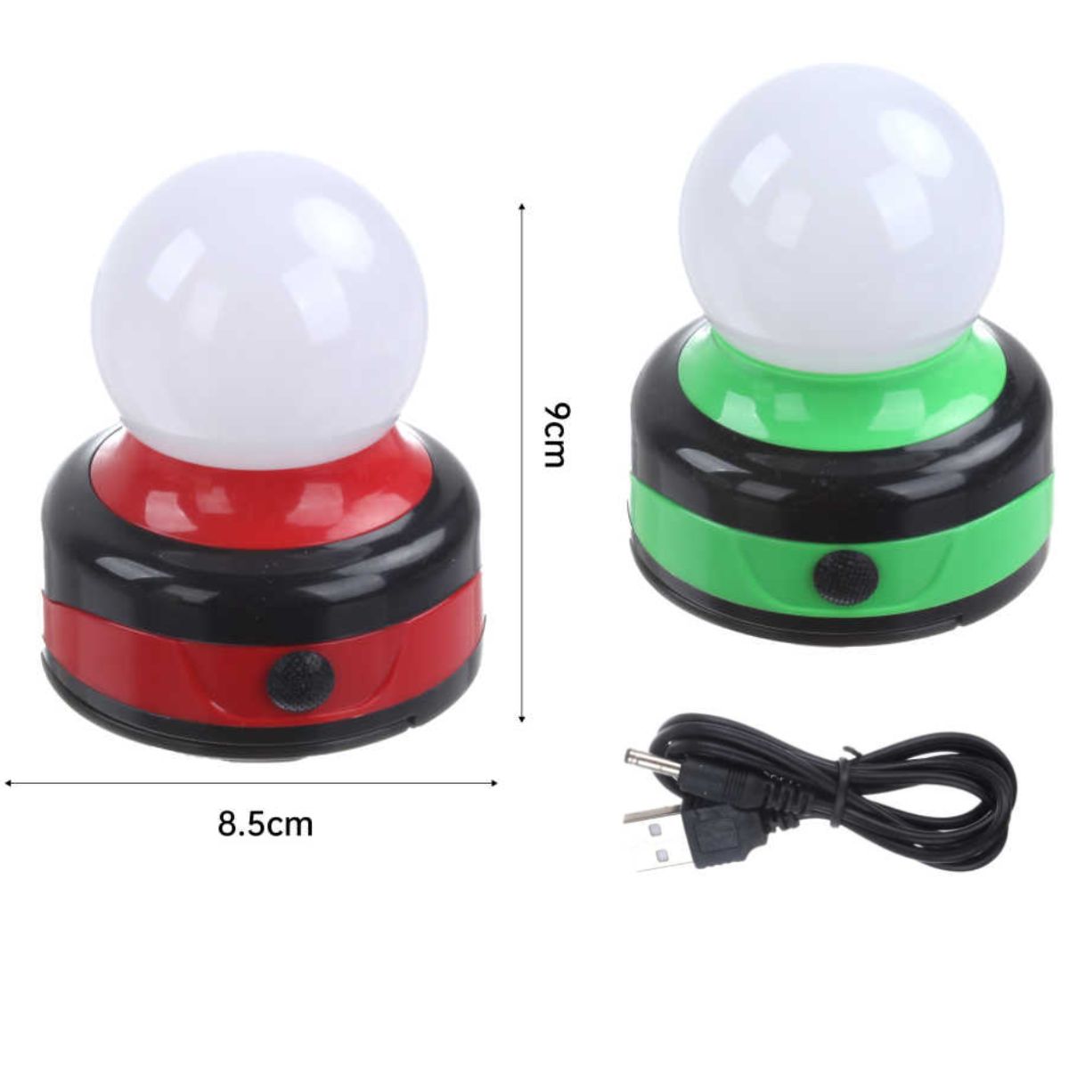 Lámpara de Camping Portátil Modelo 717 con Alimentación USB - Colores Rojo y Verde