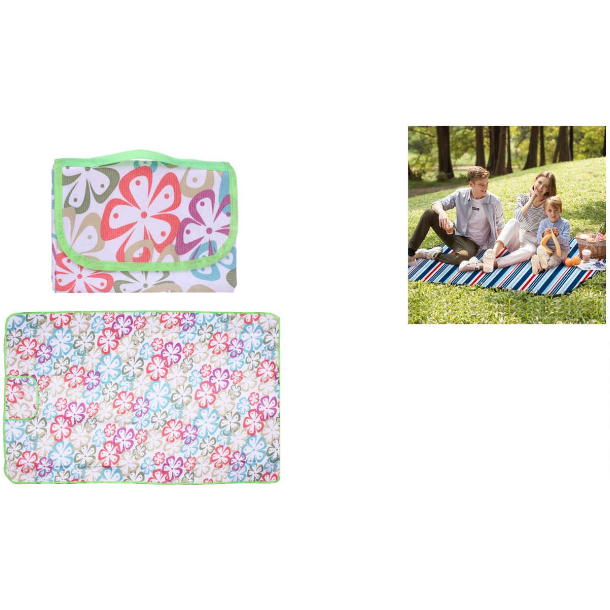 Estera de Picnic 100x150cm - Diseños Variados, Impermeable y Compacta