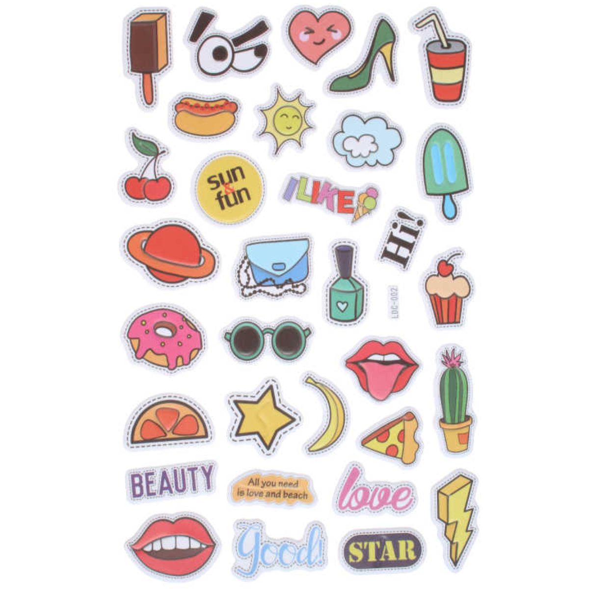 Stickers Burbuja de Moda y Belleza - Estilo y Glamour