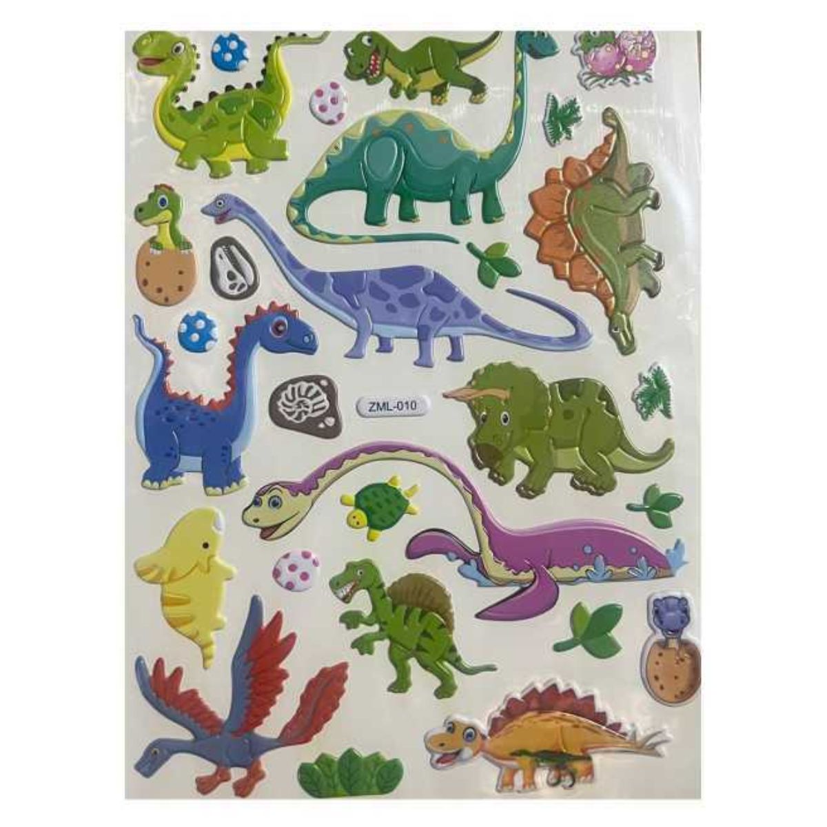 Stickers Burbuja de Dinosaurios - Aventura Jurásica