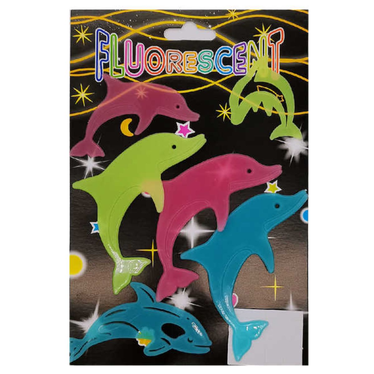 Stickers Fluorescentes de Delfines - Brillan en la Oscuridad