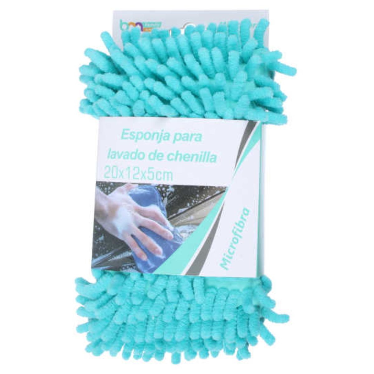 Esponja Para Lavado Limpieza De Cenilla Microfibra 21Cm