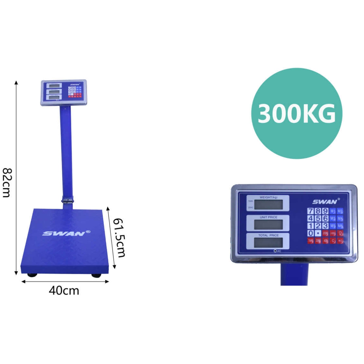 Báscula Eléctrica de Plataforma - Capacidad de 300 KG