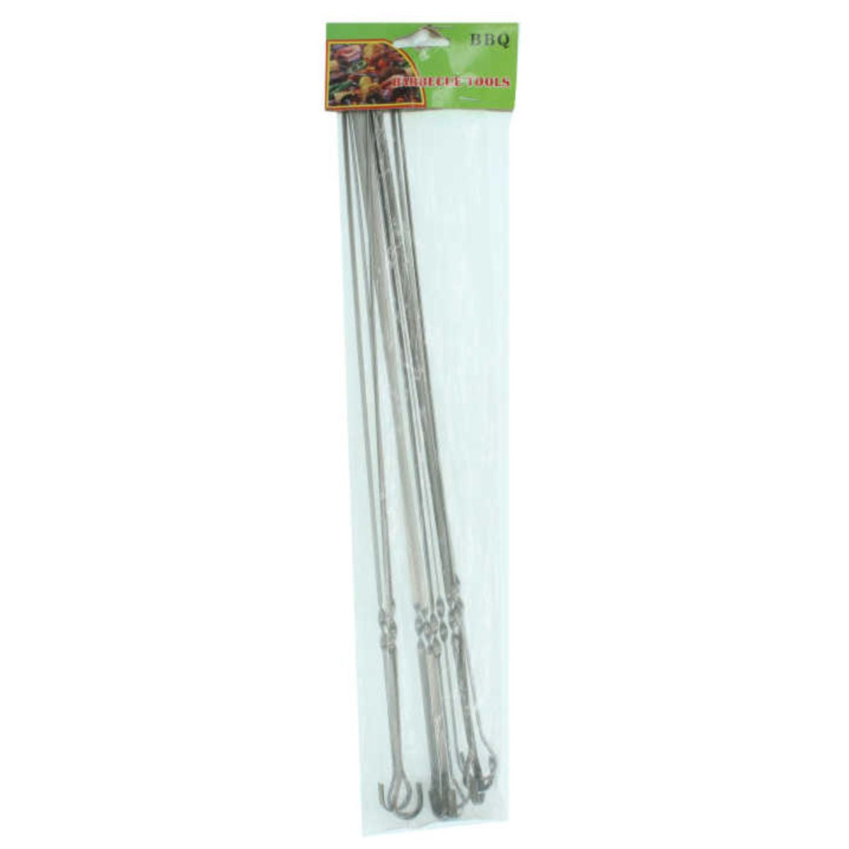 Set de 10 Pinchos Planos de Acero Inoxidable para Parrilla