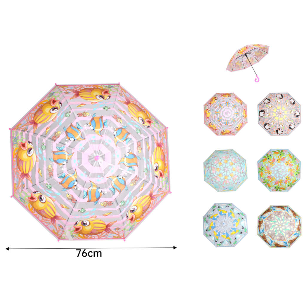 Paraguas Sombrilla Niños Diseño Infantil 76Cm