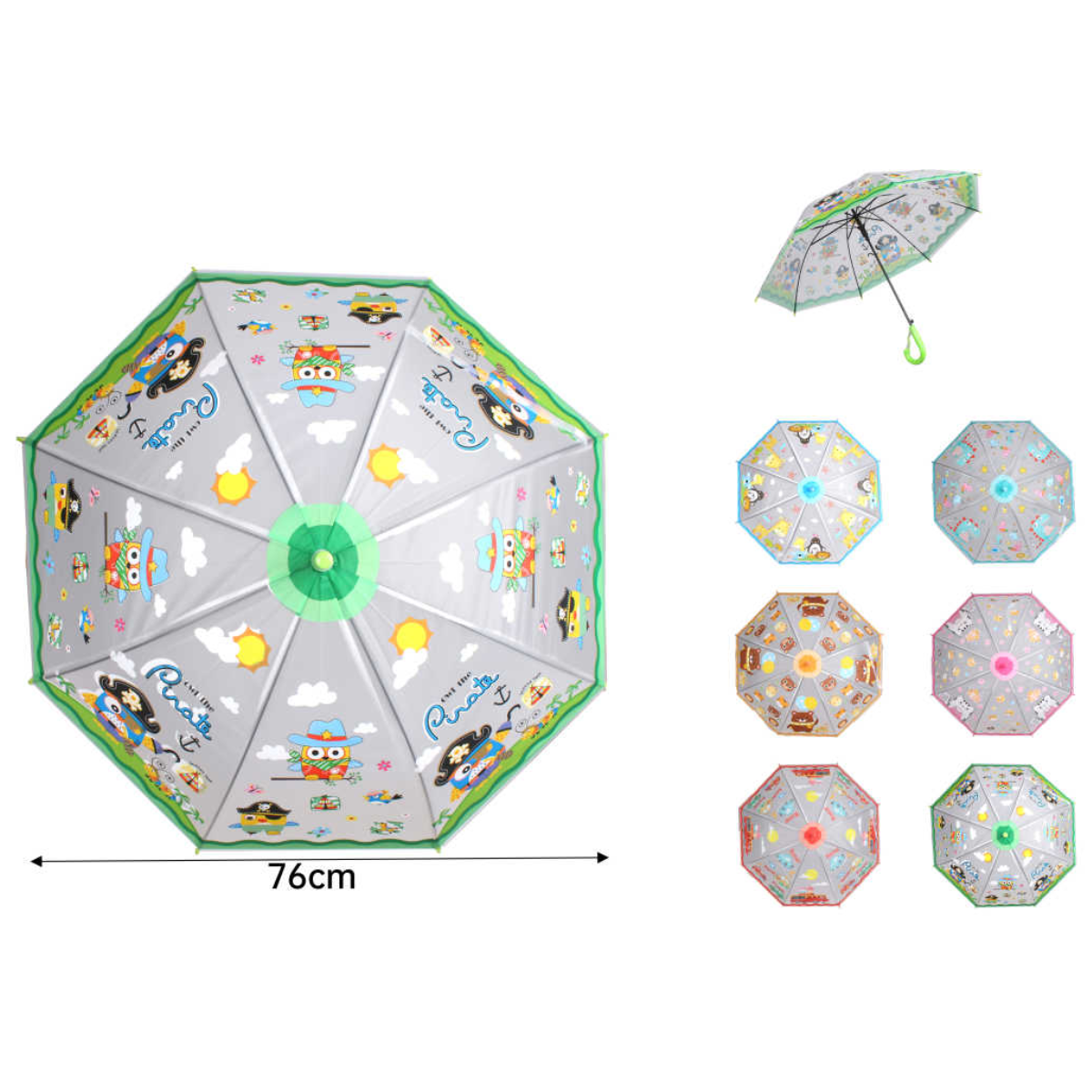 Paraguas Sombrilla Niños Diseño Infantil 76Cm