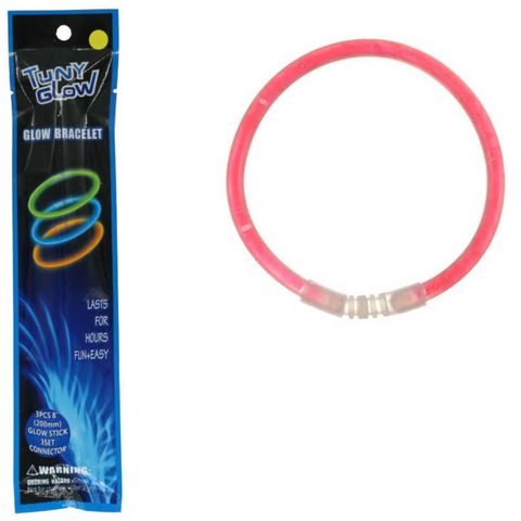 Pulsera Fluorescente Básica Redonda 3 Pcs