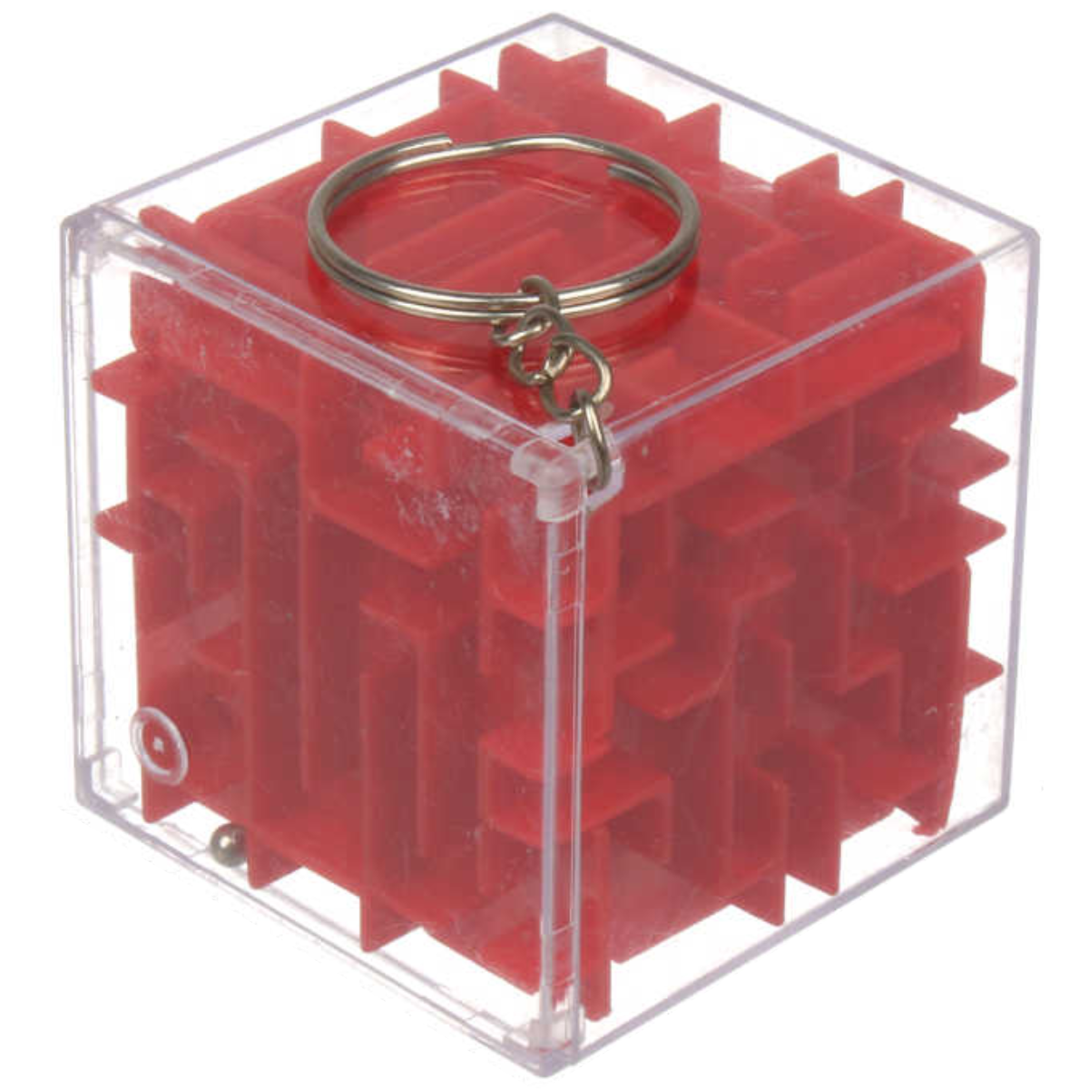 Magic Cube con Mini Laberinto - Llavero en Colores Variados para Desafíos Divertidos