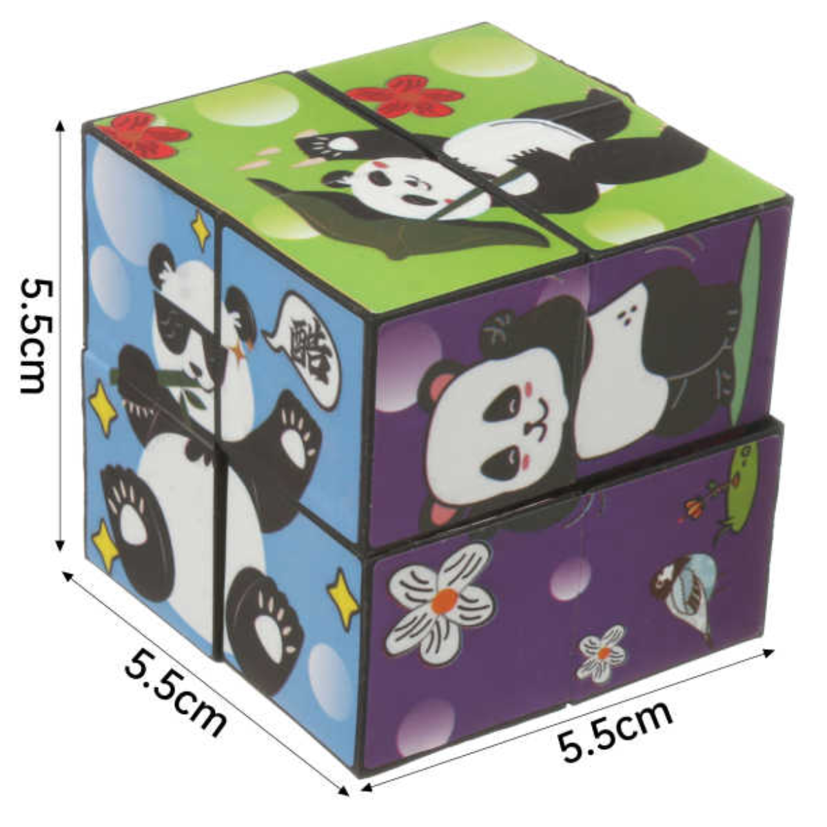 Magic Cube Rubik Estrella Diseño Panda 5.5cm