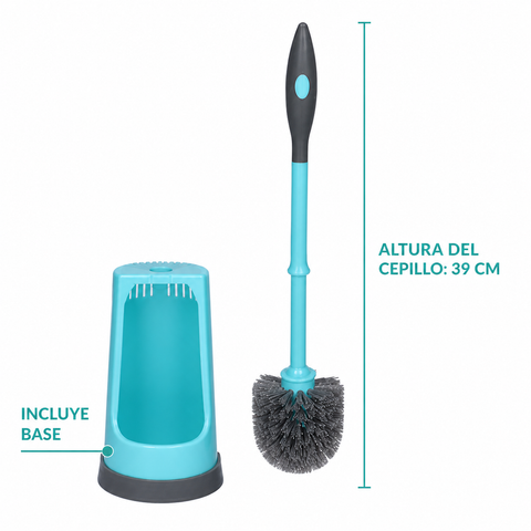 Escobilla para WC de 39 cm con base incluida
