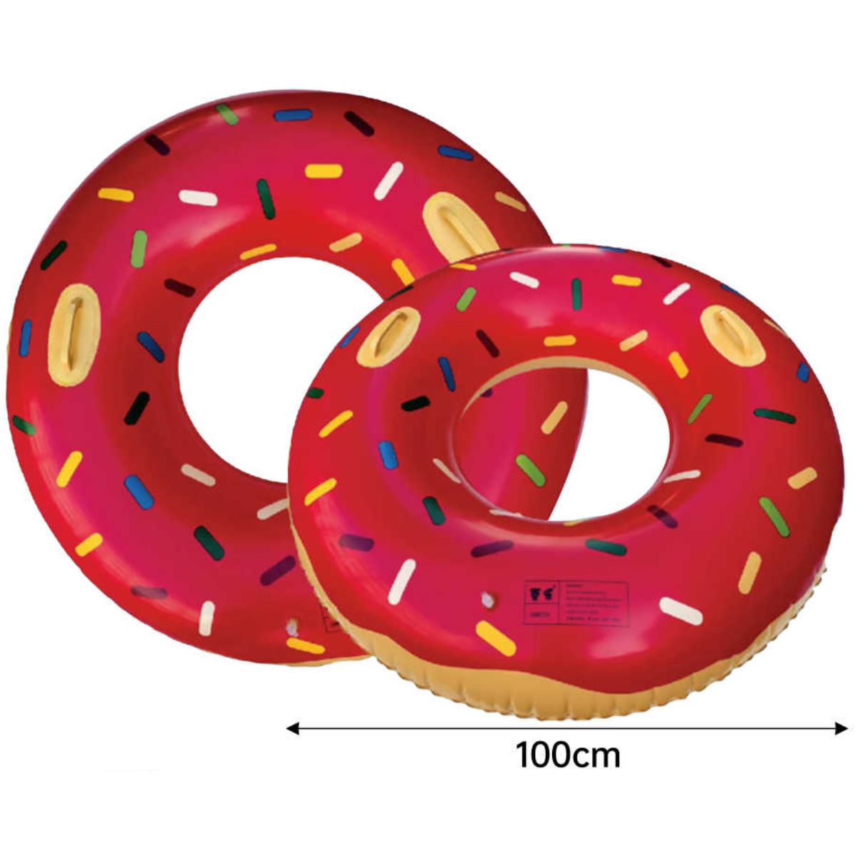 Flotador en Forma de Donut con Asas (100CM) - Diversión y Seguridad en el Agua