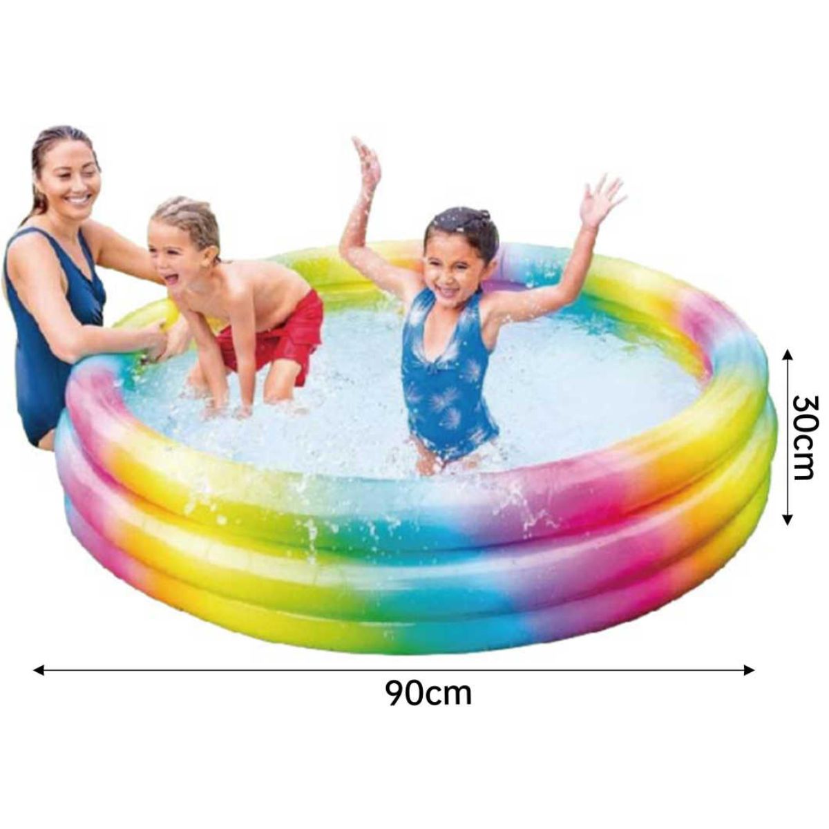 Piscina Inflable de 90 x 30 cm - Compacta y Segura para Niños